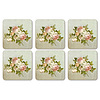 Onderzetter antique roses, set van 6