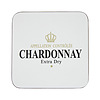 Onderzetter Chardonnay wit, set van 6