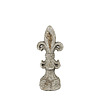 Ornament Fleur-de-lis Anita grijs S