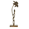 Afbeelding Ornament op voet Daffodil antiek brons L 1
