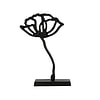 Ornament op voet Papaveru zwart M