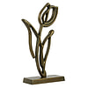 Afbeelding Ornament op voet Tulipanu antiek brons M 1
