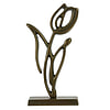 Afbeelding Ornament op voet Tulipanu antiek brons M 2