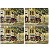 Placemat Parisian scenes, set van 4