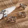 Afbeelding Riviera Maison Classic Bow Servetringen set van 4 2