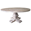 Rocks Eiken Tafel Rond 130cm met kolompoot