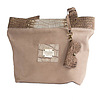 Shopper pigskin, kroko, taupe