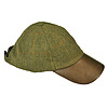 Striker Leather Peak Wax Baseball Cap Tweed