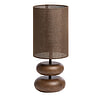 Afbeelding Tafellamp + lampenkap Danialo Donkerbruin M 1