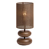 Afbeelding Tafellamp + lampenkap Danialo Donkerbruin M 2
