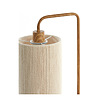 Afbeelding Tafellamp Donio hout print naturel + touw creme 2