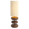 Afbeelding Tafellamp + lampenkap Danialo Donkerbruin Creme L 2