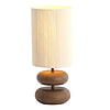 Afbeelding Tafellamp + lampenkap Danialo Donkerbruin Creme M 1