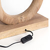 Afbeelding Tafellamp Paceco hout mat naturel M 3