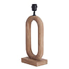 Tafellamp Paceco hout mat naturel M
