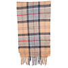 Tartan scarf merino/cashmere dress 