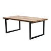 Teak Industriele Eettafel 200cm