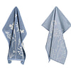 Afbeelding Thee- en keukendoek Wild Flowers Grey-Blue 1