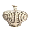 Afbeelding Vaas deco Nevano mat donker bruin creme m 1