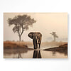Afbeelding Wandkleed Savannah Elephant Met Frame 80x110 1