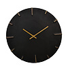 Wandklok Black gold Dashes L