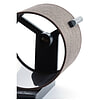 Afbeelding Wandlamp Litto zwart + linnen donker bruin 3