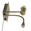 Afbeelding Wandlamp met leeslampje Regina antiek brons 3