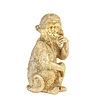 Afbeelding Wandornament Monkey goud 1