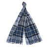 Welton tartan scarf Summer Berwick Blue