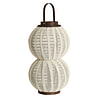 Windlicht Arbore Linnen + hout donkerbruin L