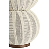 Afbeelding Windlicht Arbore Linnen + hout donkerbruin L 2