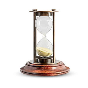 Authentic Models Bronzed 30 minutes hourglass