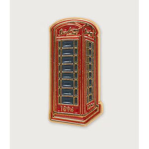 Barbour Pin Badge Red Phone Box
