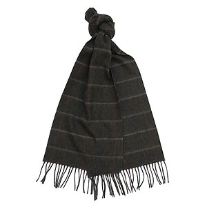 Barbour Tattersall Lambswool Scarf tobacco 