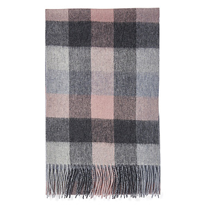 Birch Check Scarf Pearl Grey 