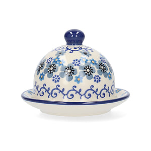 Butter Dish Round - Winter Garden