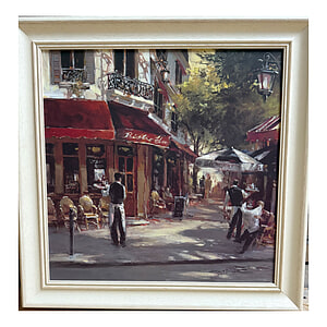 Canvas Schilderij Bistro Wai