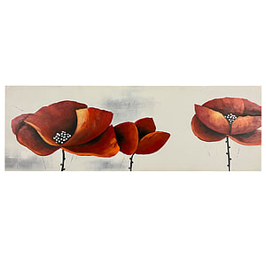 Canvas Schilderij Klaprozen