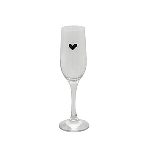Champagneglas met hartje 200ml