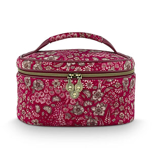 Cleo Beauty Case Quilted Daisy Dreams Red