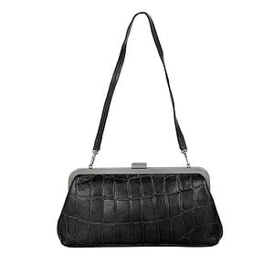 Clutch leer Cherice Black