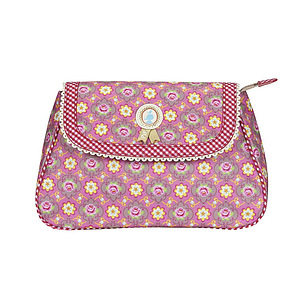 Cosmeticbag+flap M Pink