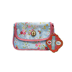 Cosmeticbag+flap S Chinese Rose - Blue