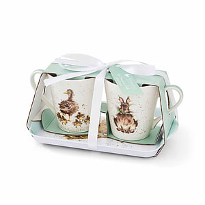Country Animal Mug and Tray Set