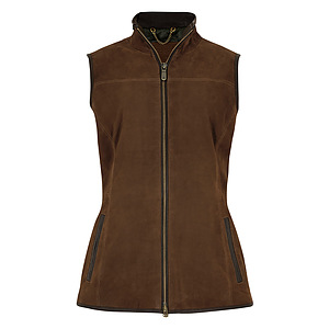 Dames bodywarmer Kingston Leather walnut