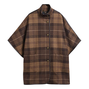 Dames Cape Judith Wool Shadow Muted
