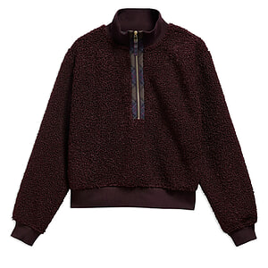 Dames Fleece Fawne Fig