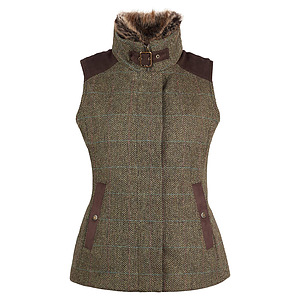 Dames gilet Alder Wool Gardenia Brown