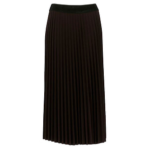Dames Plisse Rok Chocolate
