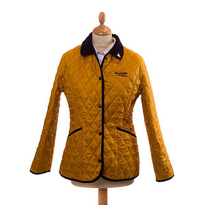 Dames quiltjas Moorland Mosterd